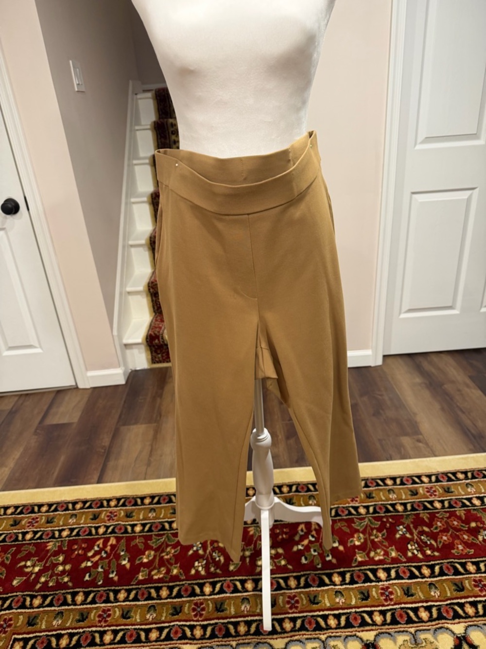 Rafaella Camel Straight Leg Pull-On Pants